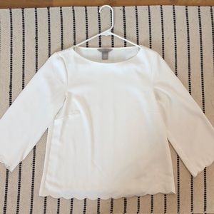 H&M scallop sleeve blouse